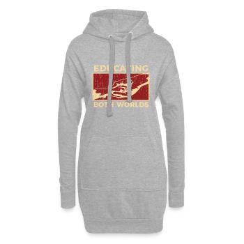 Hundetrainer Erziehung - Hoodie-Kleid - Grau meliert - Vorne
