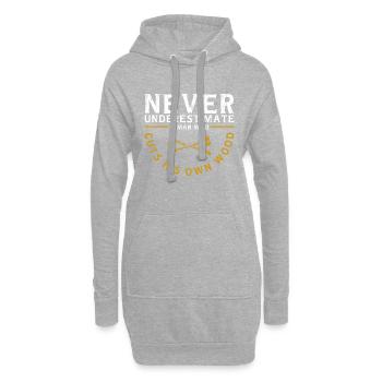 Holzfäller Woods Cutter - Hoodie-Kleid - Grau meliert - Vorne