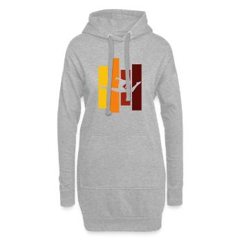 Turner Retro - Sweat-shirt à capuche long Femme - gris chiné - Devant