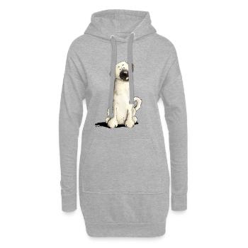 Kangal drôle I chien de bande dessinée - Sweat-shirt à capuche long Femme - gris chiné - Devant