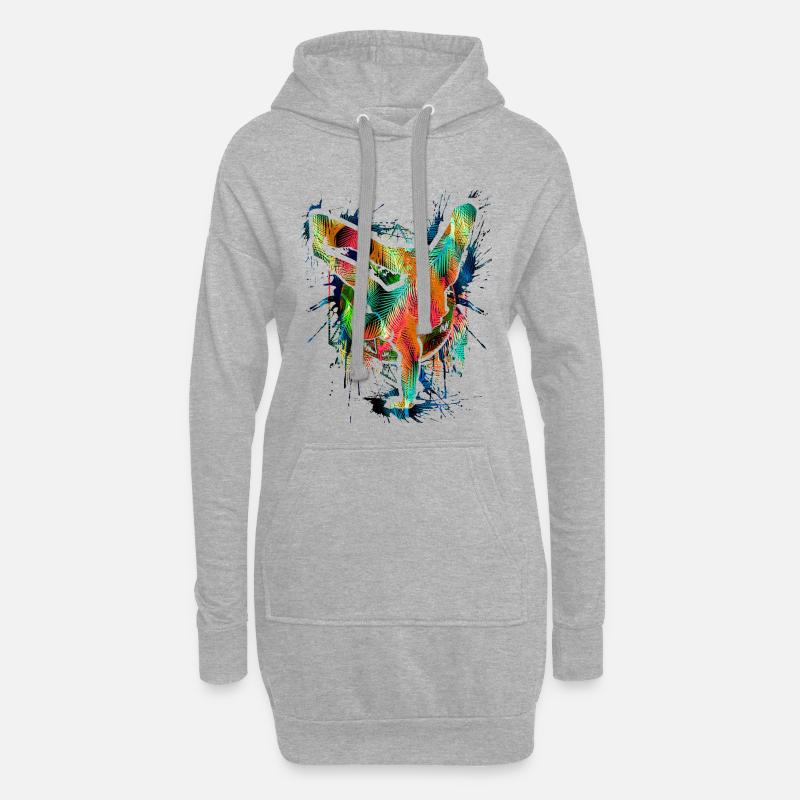 Breakdance - Breakdancer - Breakdancing - BBoy - Sweat-shirt à capuche long Femme - gris chiné