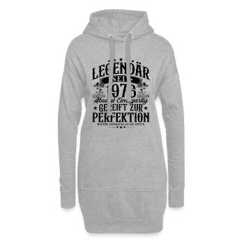 Légendaire depuis 1976 Cadeau d’anniversaire vintage - Sweat-shirt à capuche long Femme - gris chiné - Devant