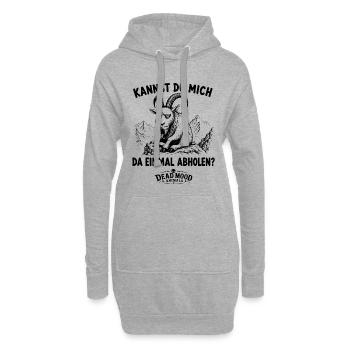 Genervter Steinbock | Meeting Buzzword Humor - Hoodie-Kleid - Grau meliert - Vorne