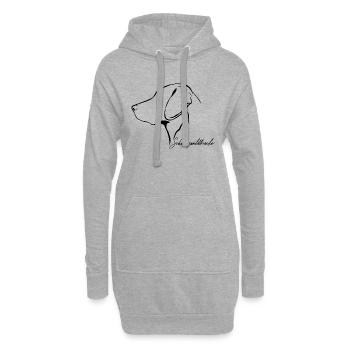 SCHWARZWILDBRACKE Profil Hunde Jagdhund Wilsigns - Hoodie-Kleid - Grau meliert - Vorne