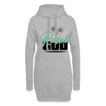 Padel Tennis Paddle Padel Ball Pagayer Padel Tennis - Sweat-shirt à capuche long Femme - gris chiné - Devant