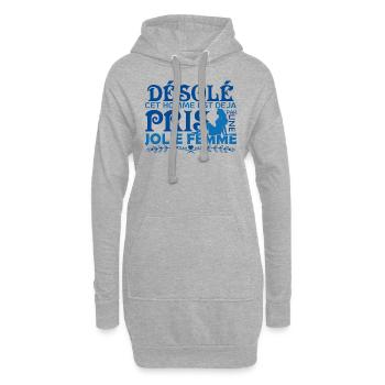 Cadeau Mari Copain Le meilleur copain du monde !! - Sweat-shirt à capuche long Femme - gris chiné - Devant