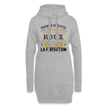 Roux | le Meilleur cadeau Roux - Sweat-shirt à capuche long Femme - gris chiné - Devant