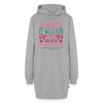 Mamy la meilleure Grand-mère fête des mères Mami ! - Sweat-shirt à capuche long Femme - gris chiné - Devant