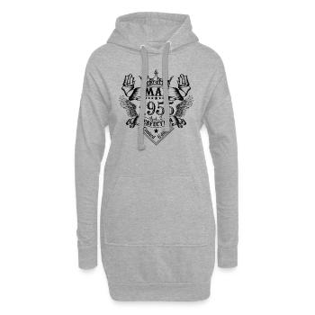 Vintage May 1955 May 1955 born in May - Hoodie Dress - heather grey - Front