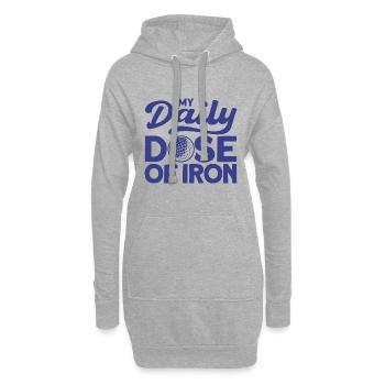 Golfplatz Golfen Golfer Geschenk - Hoodie-Kleid - Grau meliert - Vorne