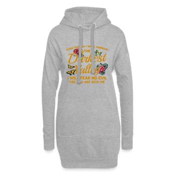 Don de Dieu chrétien Jésus inspirant - Sweat-shirt à capuche long Femme - gris chiné - Devant