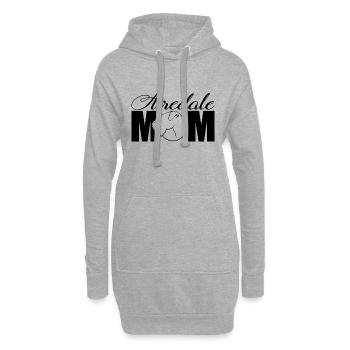 Airedale Terrier Profil Chiens Chien Wilsigns - Sweat-shirt à capuche long Femme - gris chiné - Devant