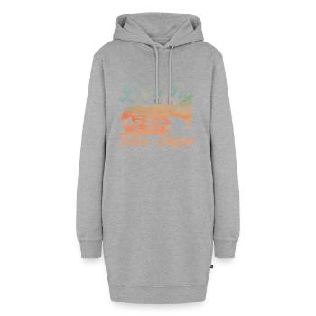 Tuba Lasst uns Tuba-Sachen machen Geschenk - Hoodie-Kleid - Grau meliert - Vorne