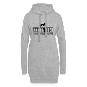 Schweizer Niederlaufhund Seelenhund Hunde Wilsigns - Hoodie-Kleid - Grau meliert - Vorne