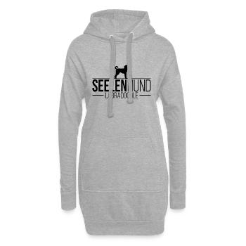 Labradoodle Seelenhund Hunde Wilsigns - Hoodie-Kleid - Grau meliert - Vorne