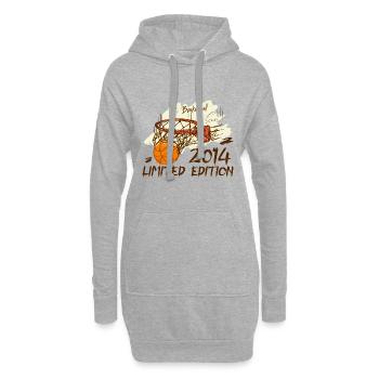 2014 Édition Limitée Basketball Anniversaire 2014 - Sweat-shirt à capuche long Femme - gris chiné - Devant