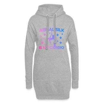 Aerial Silk Aerial Yoga Gymnastinnen Aerial Yoga G - Hoodie-Kleid - Grau meliert - Vorne