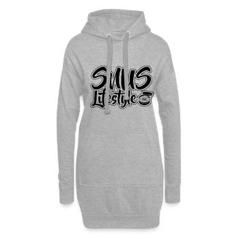Snus rauchfrei Nichtraucher Nikotin Antiraucher - Hoodie-Kleid - Grau meliert - Vorne