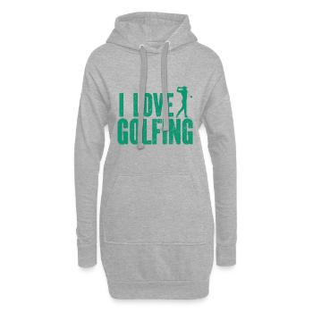 Golf - Golfclub Goldspieler Birdie Elite Luxus - Hoodie-Kleid - Grau meliert - Vorne