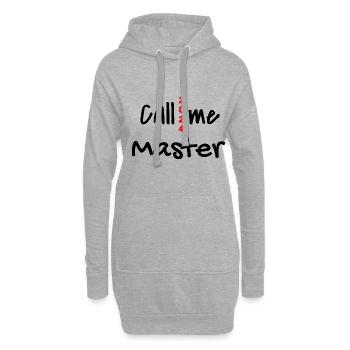 Master 2024 Masterabschluss Sponsion Graduation - Hoodie-Kleid - Grau meliert - Vorne
