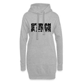 POINTEUR ALLEMAND À POIL COURT Chiens de chasse Chasser les Wilsigns - Sweat-shirt à capuche long Femme - gris chiné - Devant