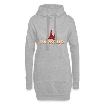 Parkour - Hoodie-Kleid - Grau meliert - Vorne