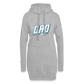 Vater und Sohn Vater - Hoodie-Kleid - Grau meliert - Vorne