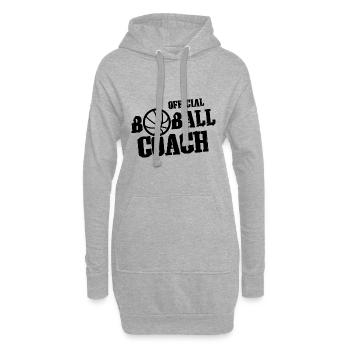 Basket-ball coach - Sweat-shirt à capuche long Femme - gris chiné - Devant