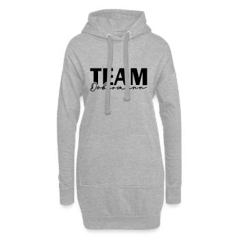 TEAM DOBERMANN Dobie Hundesport Hunde IGP Wilsigns - Hoodie-Kleid - Grau meliert - Vorne
