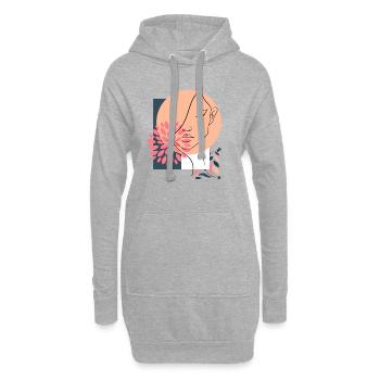 Feminin Magic - Hoodie-Kleid - Grau meliert - Vorne