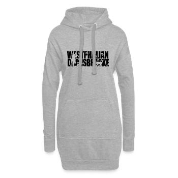 DACHSBRACKE WESTPHALIEN Script de chien de chasse Wilsigns - Sweat-shirt à capuche long Femme - gris chiné - Devant