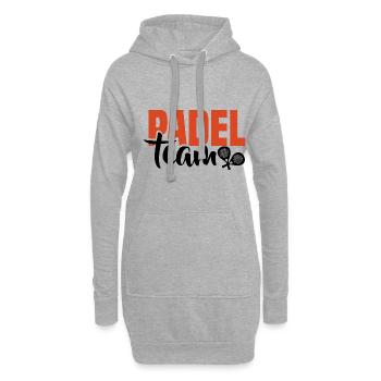 Padel Tennis Paddel Padelball Padeln Padeltennis - Hoodie-Kleid - Grau meliert - Vorne
