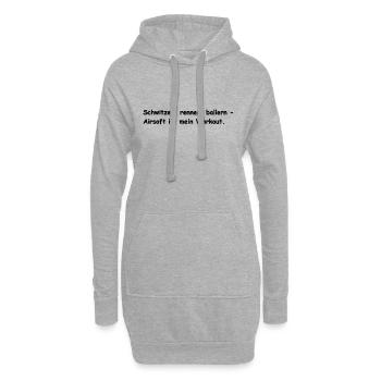 Schwitzen Rennen Airsoft - Hoodie-Kleid - Grau meliert - Vorne