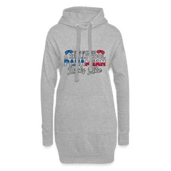 Drapeau panaméen cadeau racines panaméennes - Sweat-shirt à capuche long Femme - gris chiné - Devant