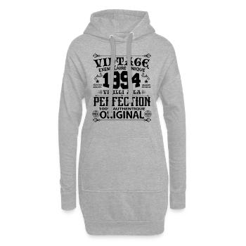 1994 Vintage Anniversaire 1994 original birthday - Sweat-shirt à capuche long Femme - gris chiné - Devant