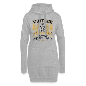 Vintage 72 ans - cadeau d’anniversaire 72 ans !!! - Sweat-shirt à capuche long Femme - gris chiné - Devant