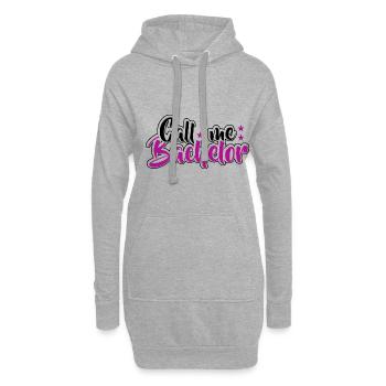 Bachelor bestanden Abschluss Promotion Sponsion - Hoodie-Kleid - Grau meliert - Vorne