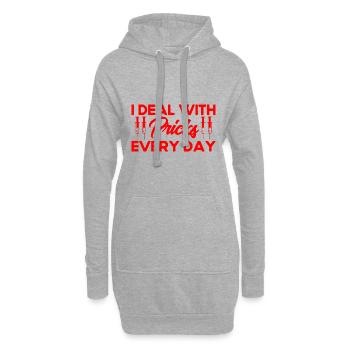 Phlebotomist Phlebotomie Phlebotomist Tech Geschen - Hoodie-Kleid - Grau meliert - Vorne