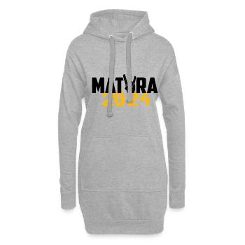 Matura 2024 Maturareise Maturafeier Maturant - Hoodie-Kleid - Grau meliert - Vorne
