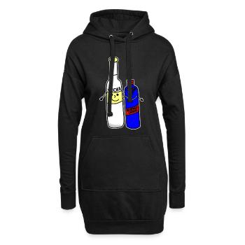 Vodka Energy - Hoodie-Kleid - Schwarz - Vorne