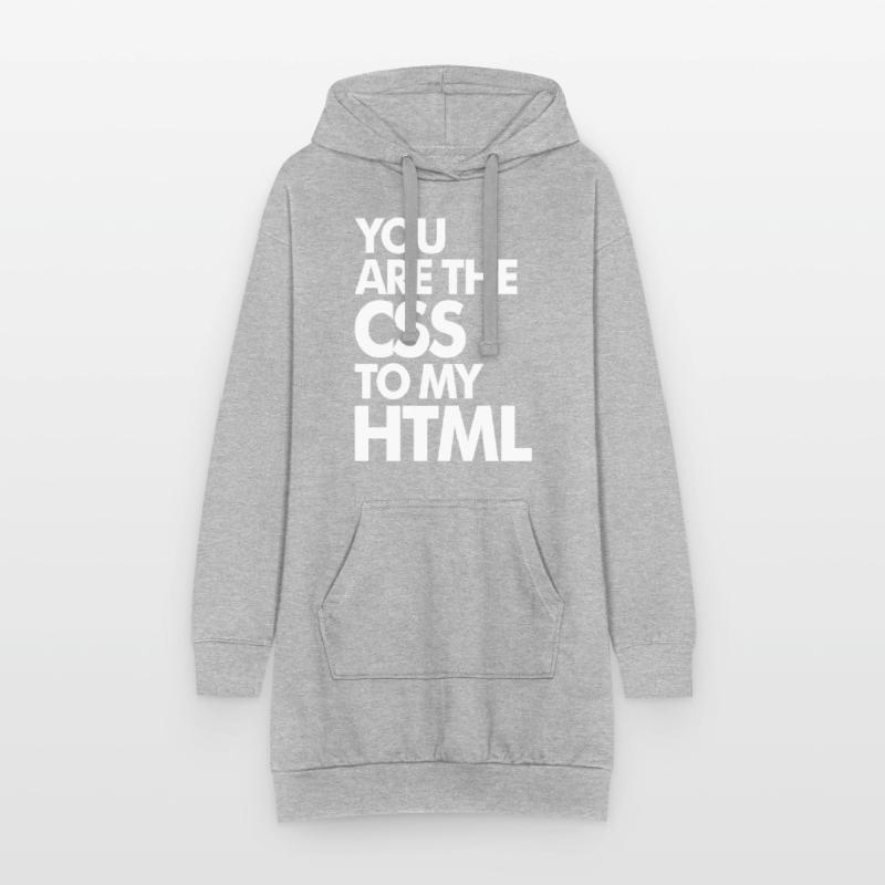 Vous êtes le CSS à mon HTML Sweat-shirt à capuche long Femme