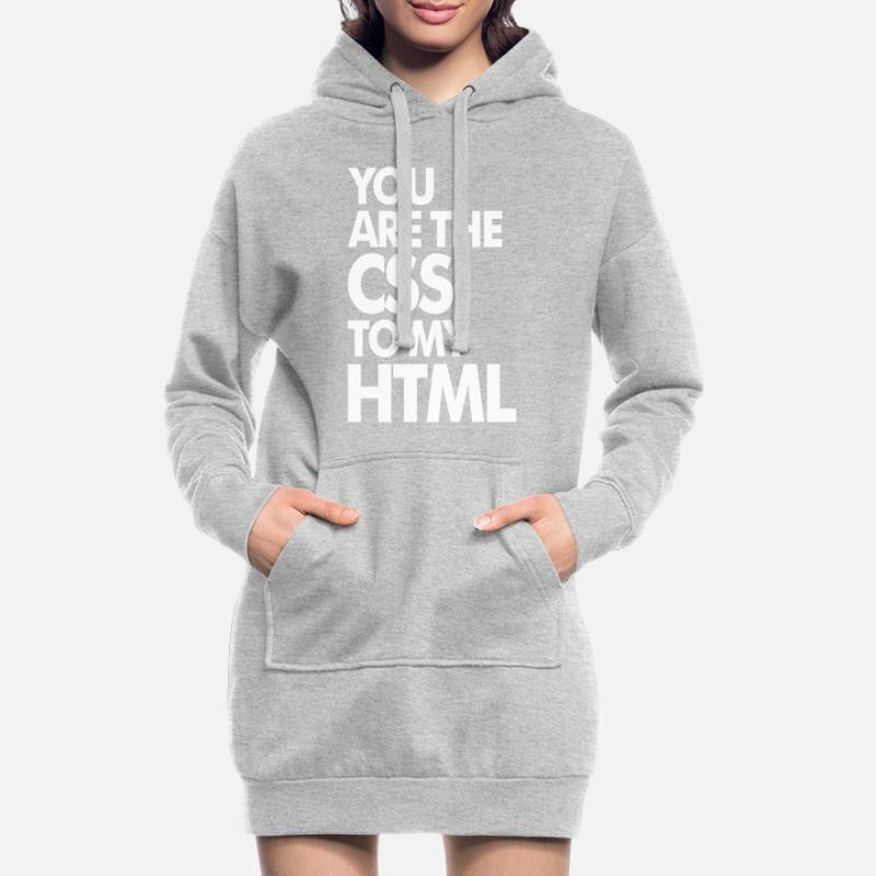 Vous êtes le CSS à mon HTML Sweat-shirt à capuche long Femme