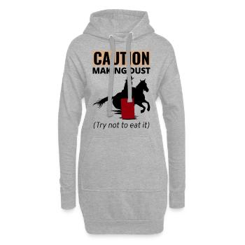 Barrel Racer Racing Reiten Reiten Rennen Rodeo - Hoodie-Kleid - Grau meliert - Vorne