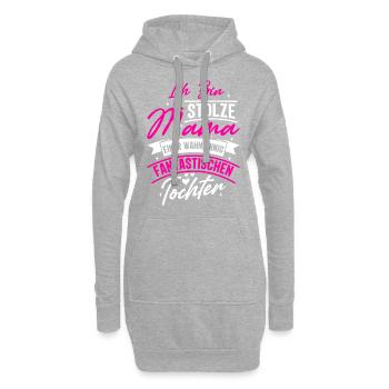 Ich bin stolze Mama einer wahnsinnig fantastisc... - Hoodie-Kleid - Grau meliert - Vorne