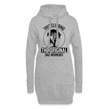 Baumpfleger Vater Baumchirurg Kletterer Klettertrimmer - Hoodie-Kleid - Grau meliert - Vorne