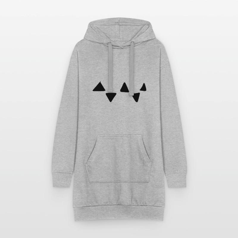 Triangular Pattern Triangular Shapes Hoodie Dress