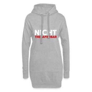 Nicht Therapierbar Lustiger Sarkastischer Spruch - Hoodie-Kleid - Grau meliert - Vorne