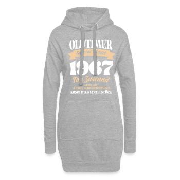 Oldtimer Spezial Model Gepflegt Top Jahrgang 1967 - Hoodie-Kleid - Grau meliert - Vorne
