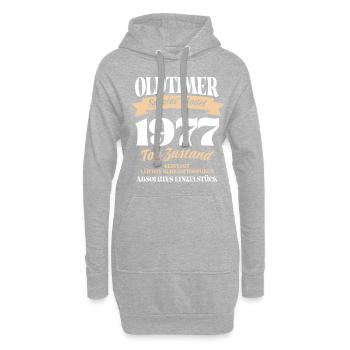 Oldtimer Spezial Model Gepflegt Top Jahrgang 1977 - Hoodie-Kleid - Grau meliert - Vorne