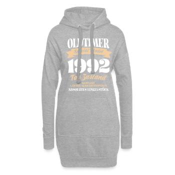 Oldtimer Spezial Model Gepflegt Top Jahrgang 1992 - Hoodie-Kleid - Grau meliert - Vorne